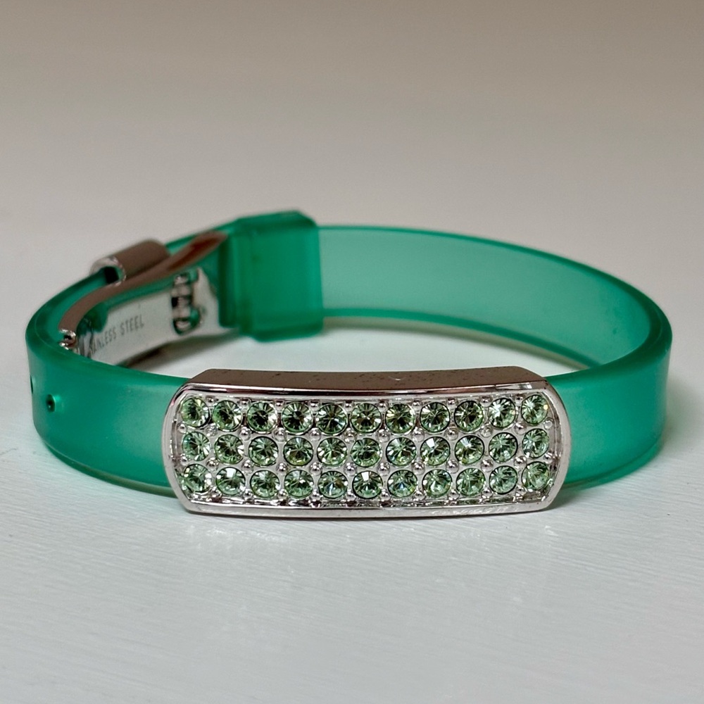 Swarovski || Adjustable Jeweled Cuff in Turquoise